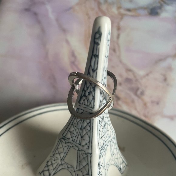 BAUBLEBAR Mason Pave Ring Silver (SZ: 7) - Picture 2 of 3